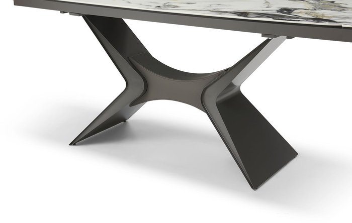 Раскладной обеденный стол Richard серого цвета - лучшие Обеденные столы в INMYROOM