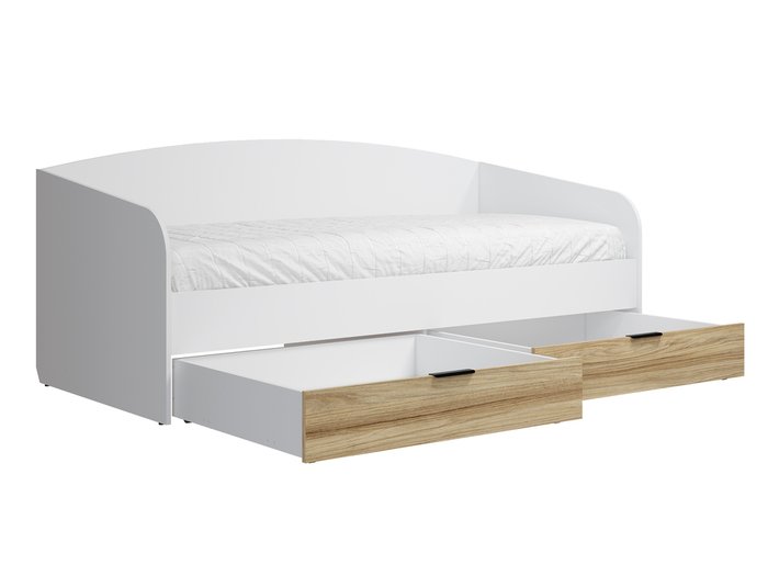 Кровать Скайлайт 90х200 бело-бежевого цвета - лучшие Кровати для спальни в INMYROOM