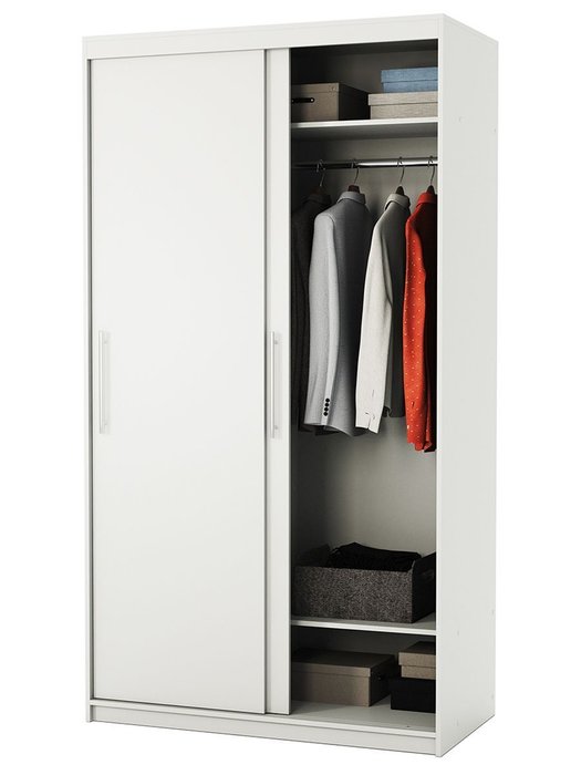 Шкаф-купе 2-х дв. Эконом 120х60х200 Белый - купить Шкафы-купе по цене 32990 Шкаф-купе 2-х дв. Эконом 120х60х200 Белый - купить Шкафы-купе по цене 32990