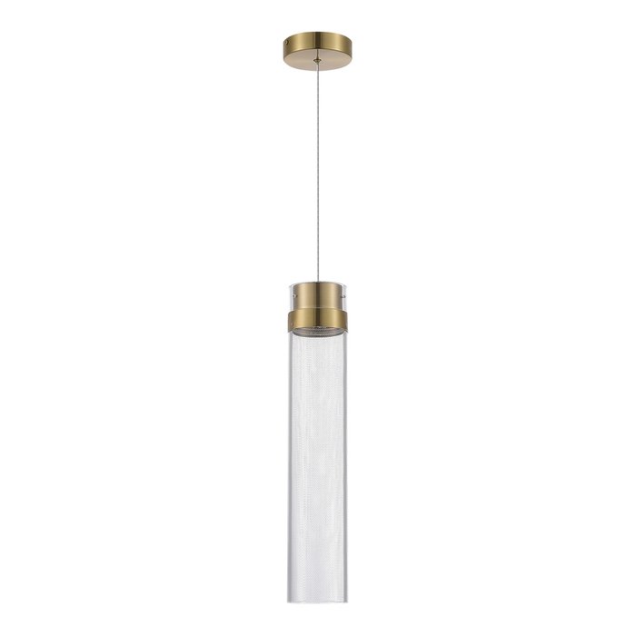 Светильник подвесной ST-Luce Латунь/Прозрачный LED 1*12W 4000K CHAMPAGNE - купить Подвесные светильники по цене 15600.0