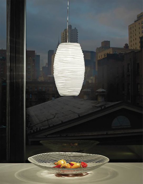 Подвесной светильник Vistosi DAMASCO с плафоном из стекла прозрачного цвета - купить Подвесные светильники по цене 26610.0