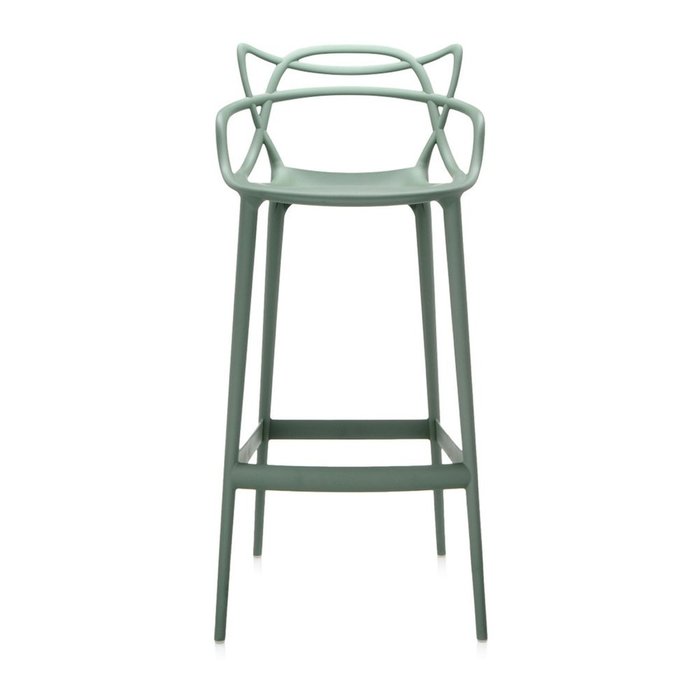 Барный стул Masters матово-зеленого цвета - купить Барные стулья по цене 50123.0