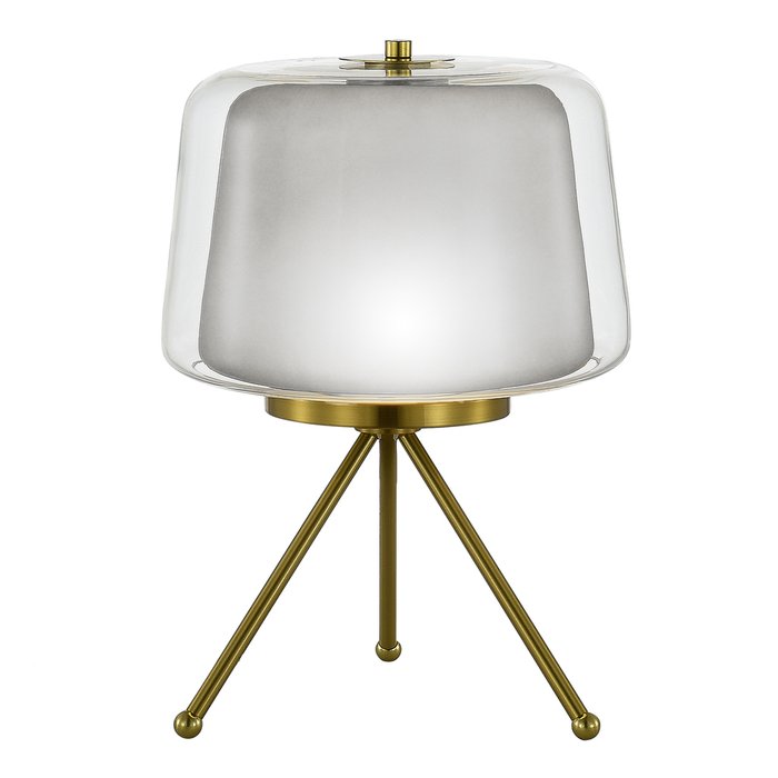 Светильник настольный ST-Luce Латунь/Серый, Прозрачный LED 1*16W 3000K PANDORA