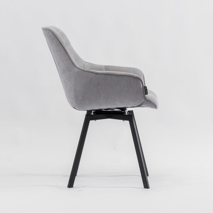 Стул вращающийся Авиано светло-серого цвета - лучшие Обеденные стулья в INMYROOM