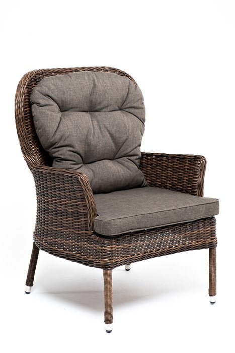 Кресло Алиса коричневого цвета - лучшие Садовые кресла в INMYROOM