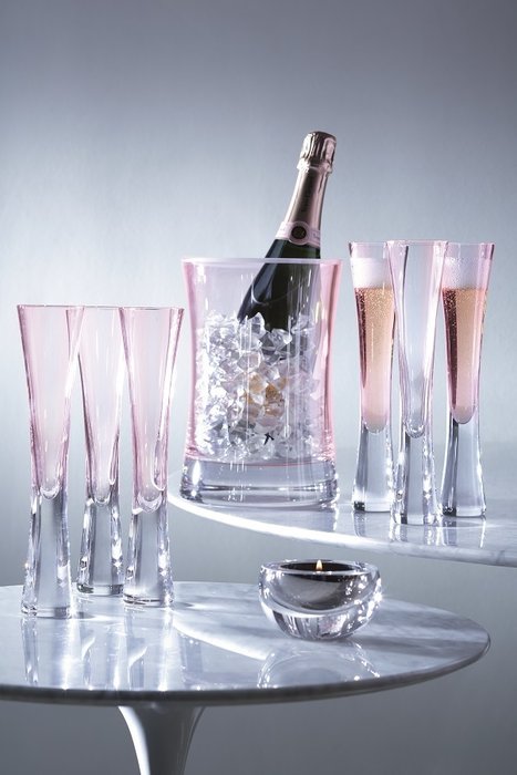 Набор бокалов для шампанского moya, 2 шт, 170 мл, розовый - купить Бокалы и стаканы по цене 9990.0