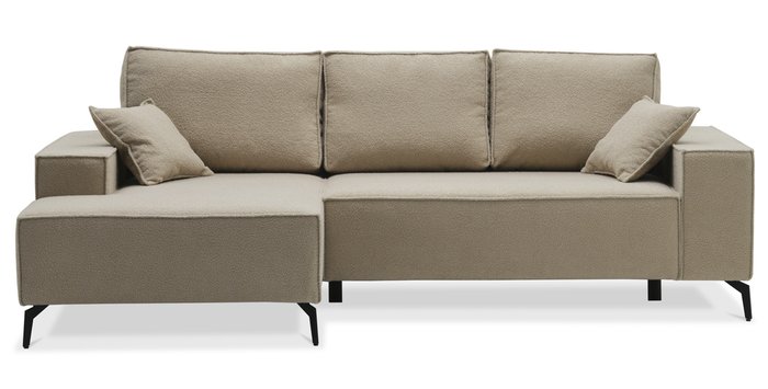 Угловой диван-кровать Раушен бежевого цвета - купить Угловые диваны по цене 53200.0