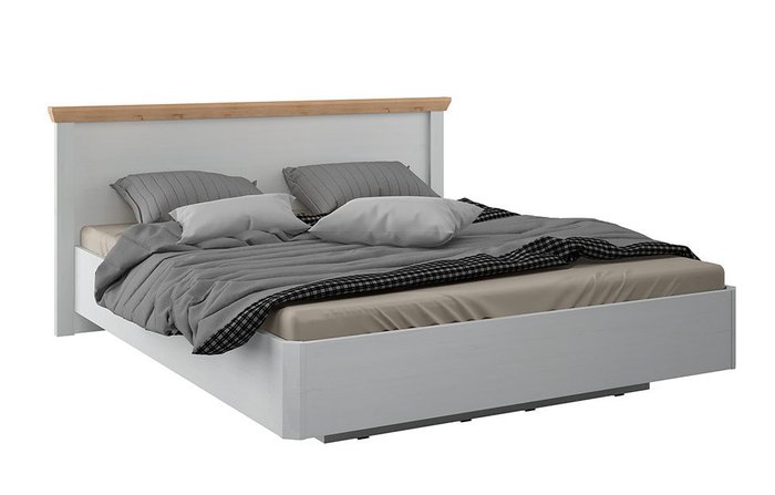Кровать Магнум 140х200 бело-бежевого цвета - лучшие Кровати для спальни в INMYROOM