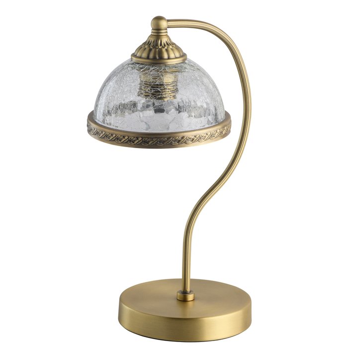 Настольная лампа Аманда с прозрачным плафоном