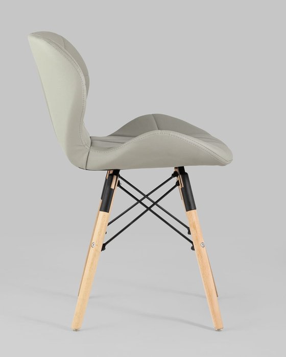 Стул Бон экокожа серого цвета - лучшие Обеденные стулья в INMYROOM