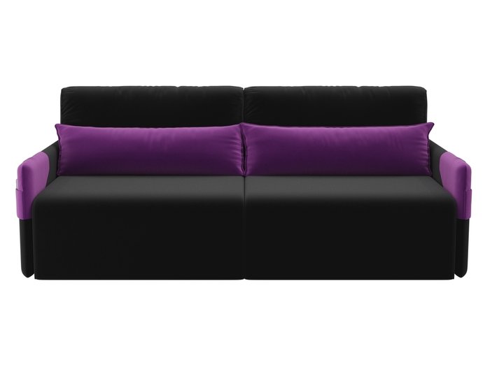 Прямой диван-кровать Армада черного цвета - купить Прямые диваны по цене 33090.0