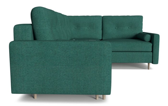 Диван-кровать модульный угловой Белфаст зеленого цвета - лучшие Угловые диваны в INMYROOM