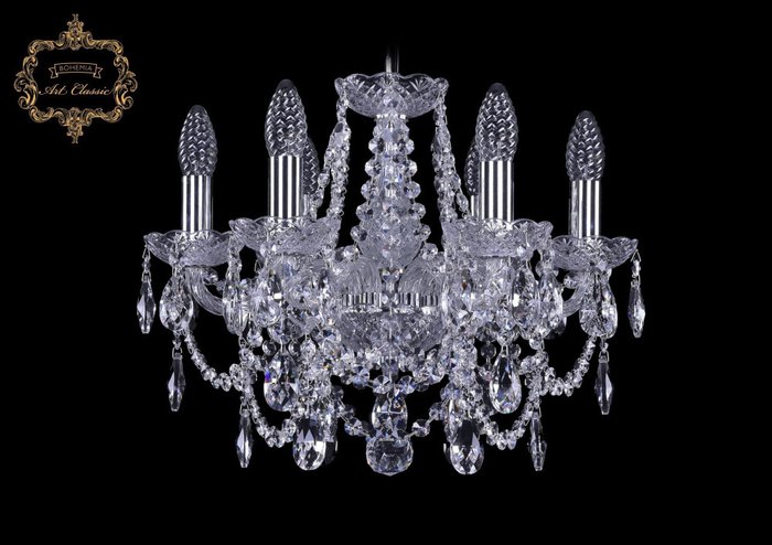 Хрустальная подвесная люстра Art Classic 45962 11.25.6.141.Cr.Sp подсвечник Хрустальная подвесная люстра Art Classic 45962 11.25.6.141.Cr.Sp подсвечник