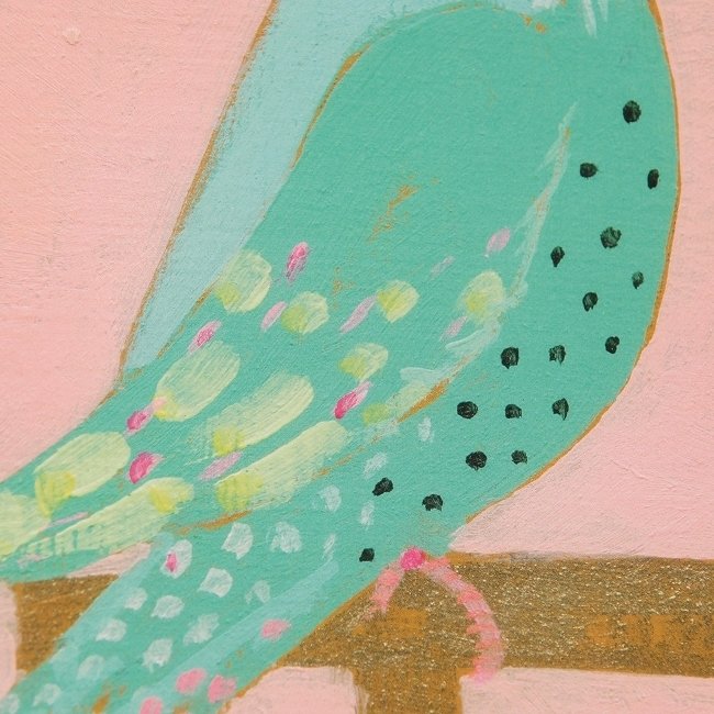 Квадратный постер в раме Bright Birds 6 с яркой птичкой  - купить Картины по цене 3090.0