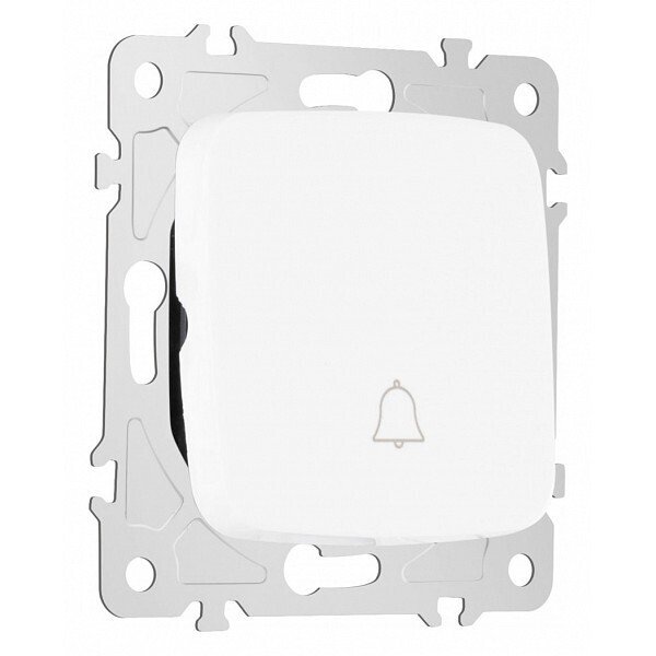Кнопка звонка без рамки 205.36-1.white Кнопка звонка без рамки 205.36-1.white