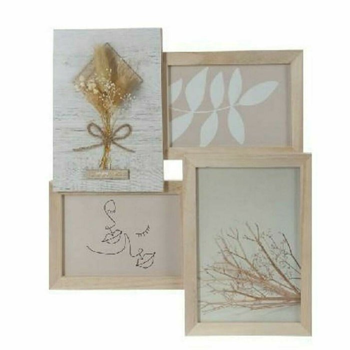 Фоторамка 31 x 2,4 x 34 cm Стеклянный Натуральный Shabby Chic