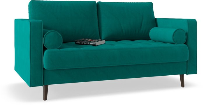 Диван прямой Dorian Luna зеленого цвета - купить Прямые диваны по цене 17850.0