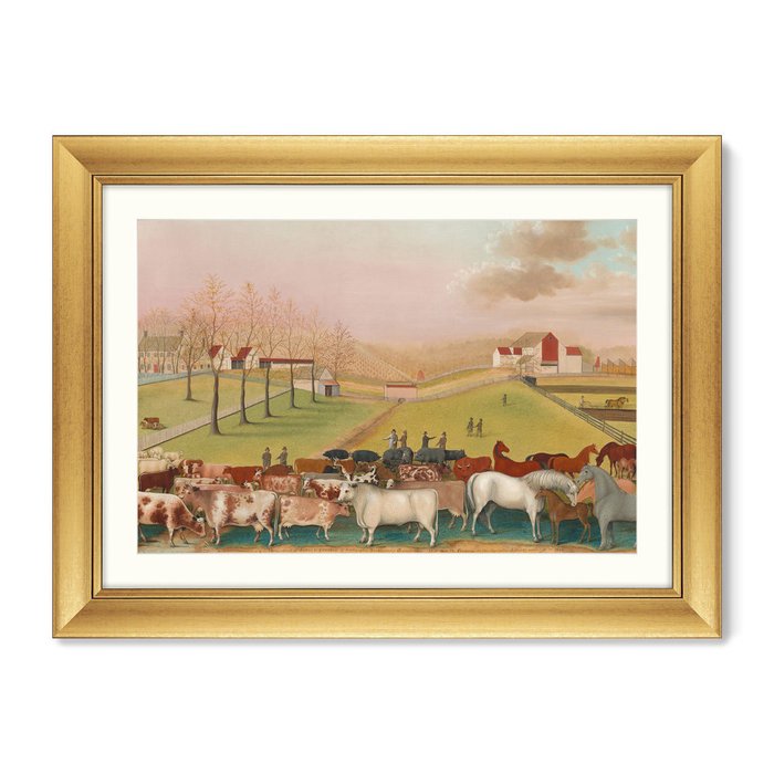 Репродукция картины The Cornell Farm, 1848г. - купить Картины по цене 16299.0