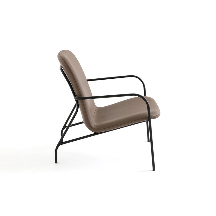 Кресло из кожи Bartoni коричневого цвета - купить Интерьерные кресла по цене 66329.0
