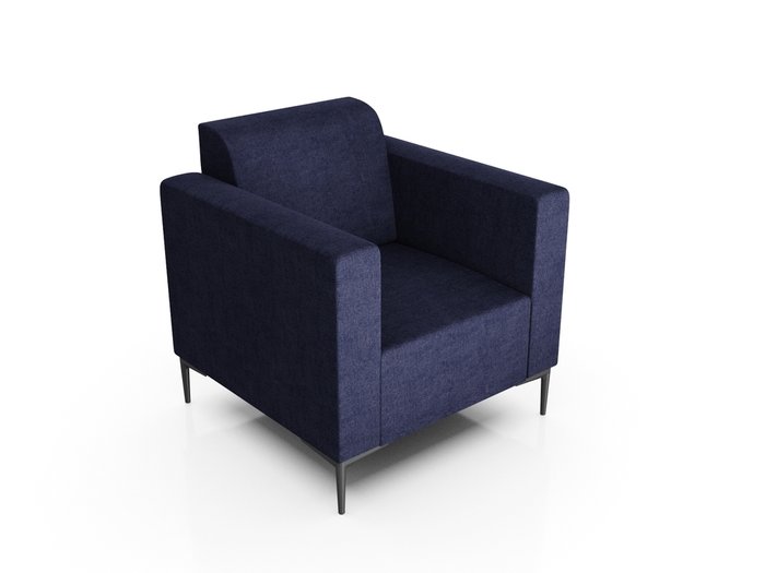 Кресло Ник синего цвета - лучшие Интерьерные кресла в INMYROOM