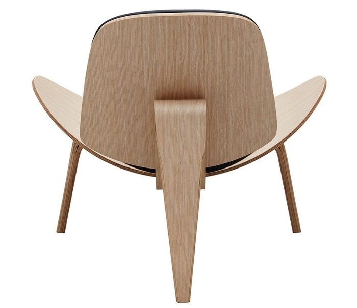 Дизайнерское кресло в обивке из экокожи черного цвета - лучшие Интерьерные кресла в INMYROOM