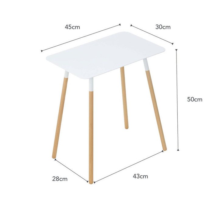 Кофейный столик Plain белого цвета - купить Кофейные столики по цене 11588.0