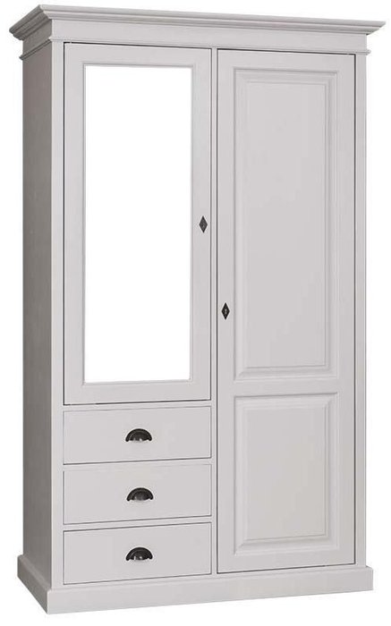 Шкаф-гардероб двухдверный Брюгге с зеркалом  