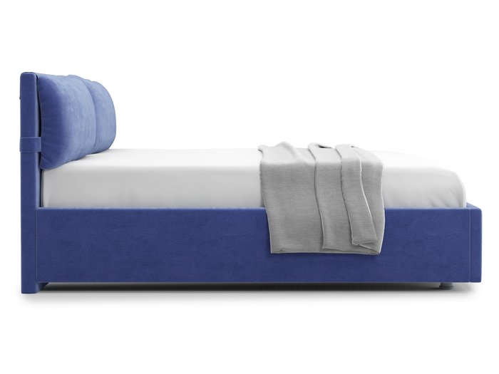 Кровать Trazimeno 140х200 синего цвета с подъемным механизмом - лучшие Кровати для спальни в INMYROOM