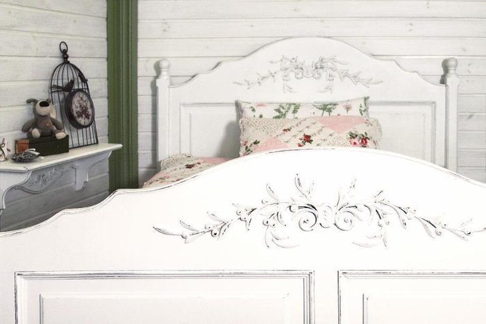 Кровать Марсель 120х200 белого цвета - лучшие Кровати для спальни в INMYROOM