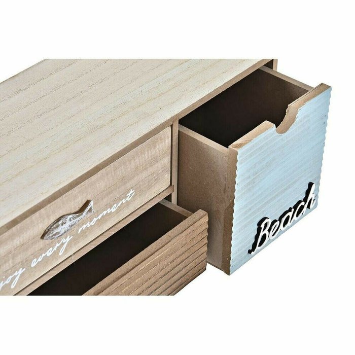 Шкатулка Коричневый бирюзовый Деревянный 34 x 13 x 16 cm - лучшие Шкатулки в INMYROOM