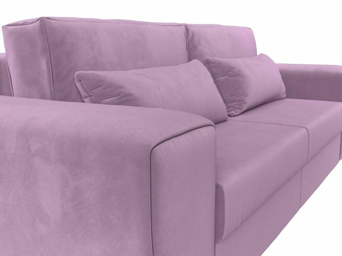 Прямой диван-кровать Лига 008 сиреневого цвета - лучшие Прямые диваны в INMYROOM