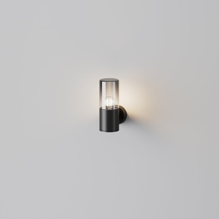 Настенный светильник Amas графитового цвета - лучшие Настенные уличные светильники в INMYROOM