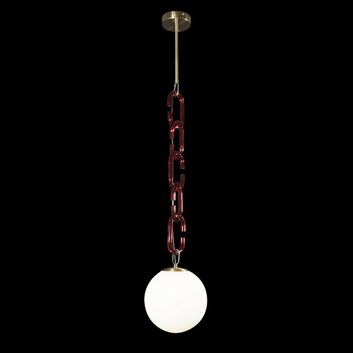Подвесной светильник Chain красно-белого цвета - лучшие Подвесные светильники в INMYROOM