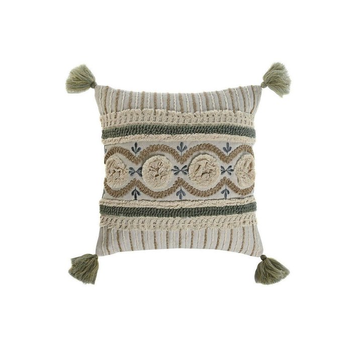 Подушка Boho 45х45 бежевого цвета