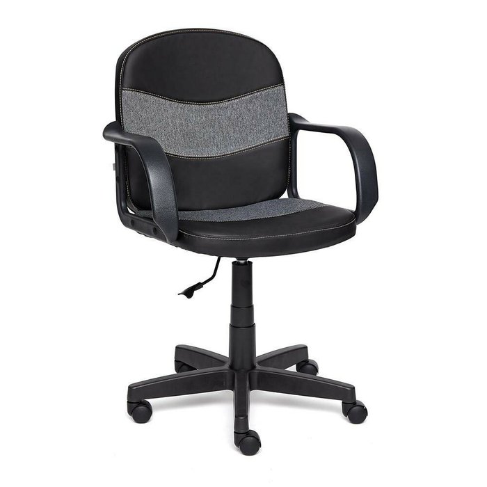 Кресло офисное Baggi черно-серого цвета