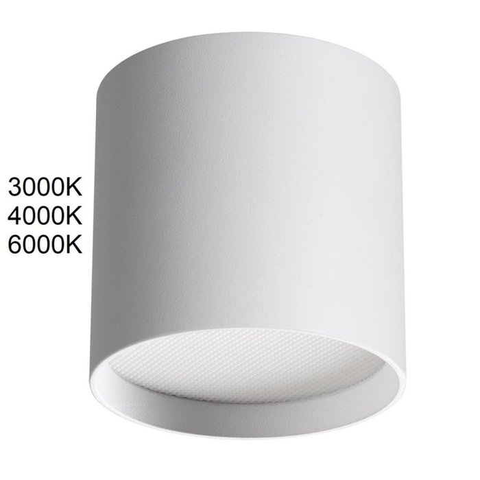 Потолочный светильник точечный светодиодные холодный свет 6500k Odeon Light Oben 7130/8CL белый/металл IP20 LED 8W 480Лм 3000K/4000K/6000K 120° 220V Потолочный светильник точечный светодиодные холодный свет 6500k Odeon Light Oben 7130/8CL белый/металл IP20 LED 8W 480Лм 3000K/4000K/6000K 120° 220V