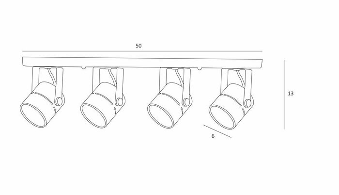 Спот Arte Lamp MIZAR A1311PL-4BK - лучшие Встраиваемые споты в INMYROOM