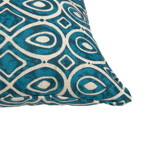 Декоративная подушка Радушная хозяйка синего цвета - купить Декоративные подушки по цене 497.0