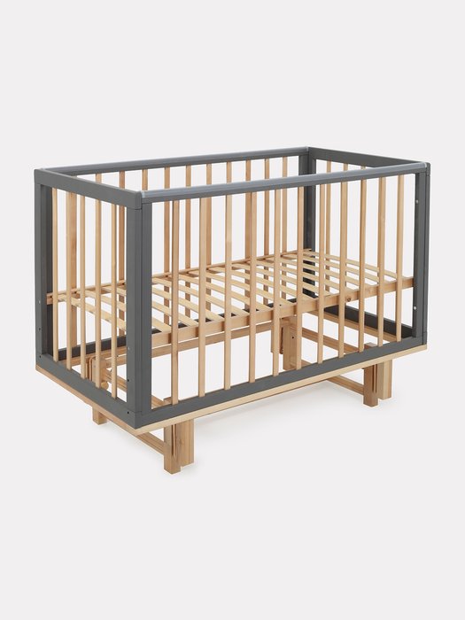 Кровать детская Lilla 60х120 серого цвета продольный маятник