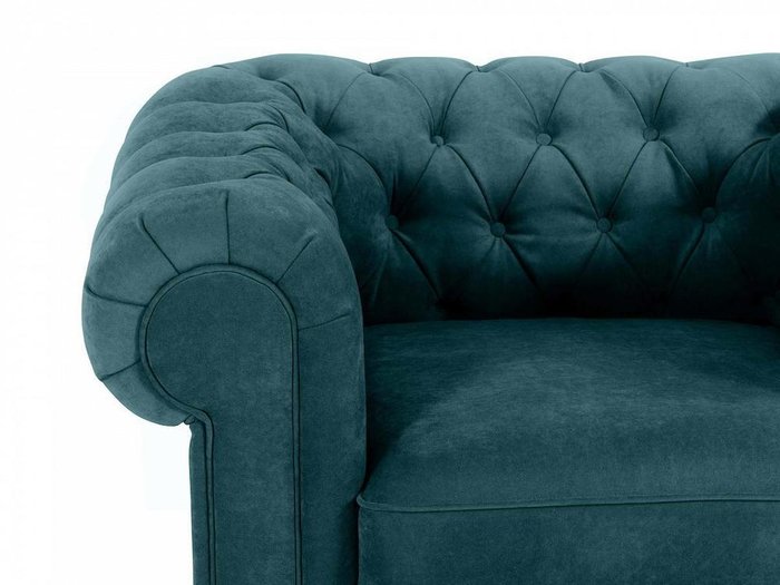 Кресло Chesterfield сине-зеленого цвета - лучшие Интерьерные кресла в INMYROOM