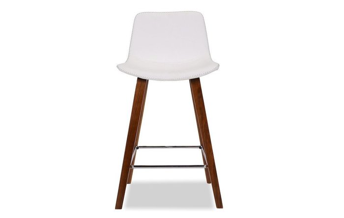 Стул полубарный Janis белого цвета - купить Барные стулья по цене 9900.0