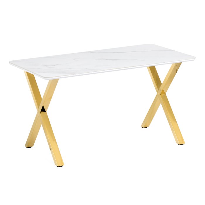 Обеденный стол Селена 3 М белого цвета