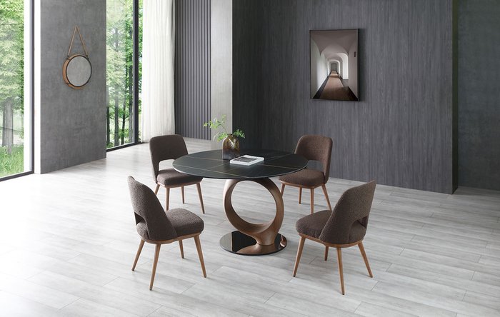 Стул Agata коричневого цвета - купить Обеденные стулья по цене 32488.0