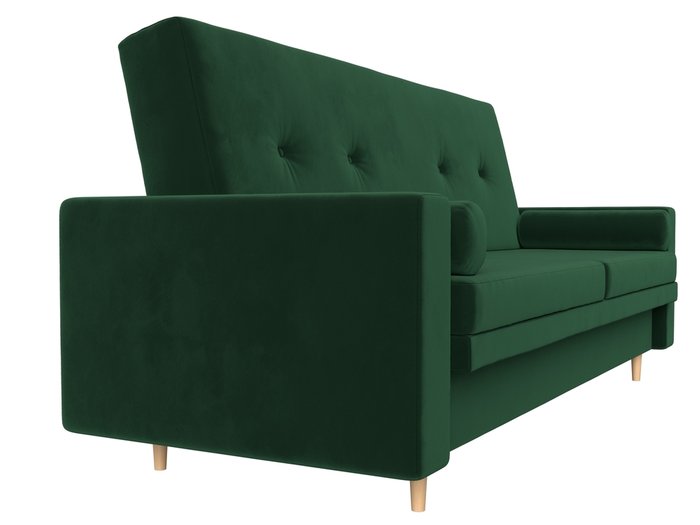 Прямой диван-кровать Белфаст зеленого цвета (книжка) - лучшие Прямые диваны в INMYROOM