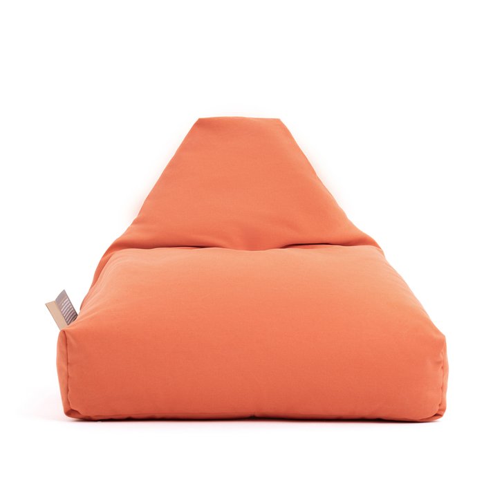 Кресло-мешок из натурального хлопка оранжевого цвета - лучшие Бескаркасная мебель в INMYROOM
