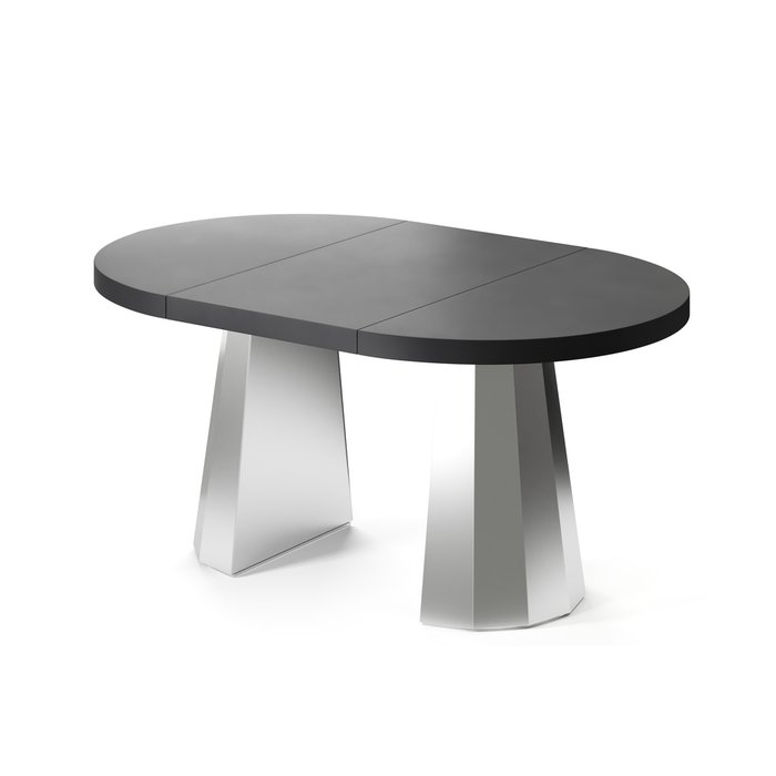 Обеденный стол раздвижной Хатиса ХL на серебряном основании - купить Обеденные столы по цене 173181.0