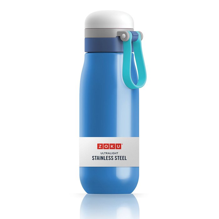 Бутылка вакуумная из нержавеющей стали синего цвета  - лучшие Емкости для хранения в INMYROOM