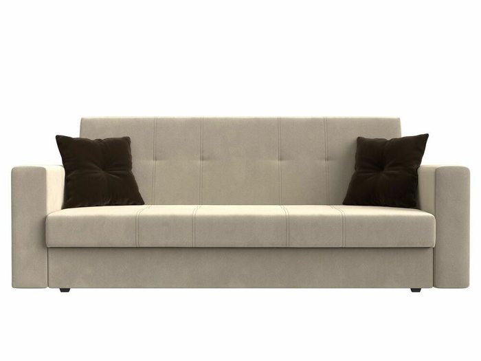 Диван-кровать Лига 016 бежевого цвета  - купить Прямые диваны по цене 23999.0