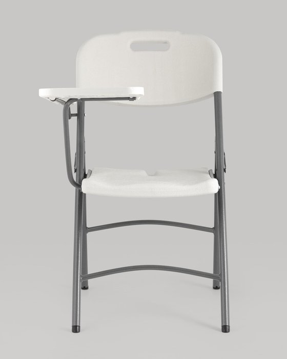 Стул складной Кейт белого цвета со столиком  - лучшие Обеденные стулья в INMYROOM