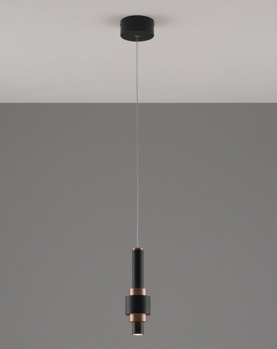 Подвесной светодиодный светильник Elsa черно-коричневого цвета - купить Подвесные светильники по цене 7090.0